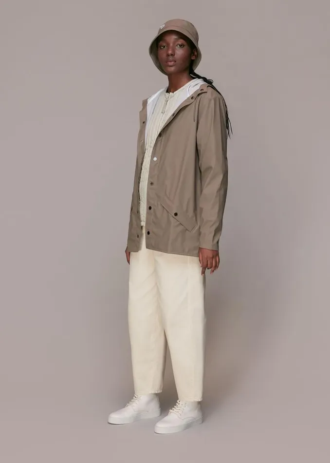 Women Coats and Jackets Whistles Grey Rains Zip Liner Jacket