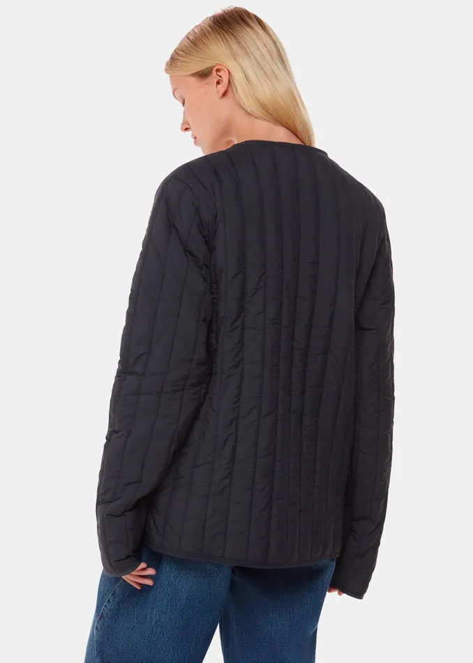Women Coats and Jackets Whistles Navy Rains Liner Jacket