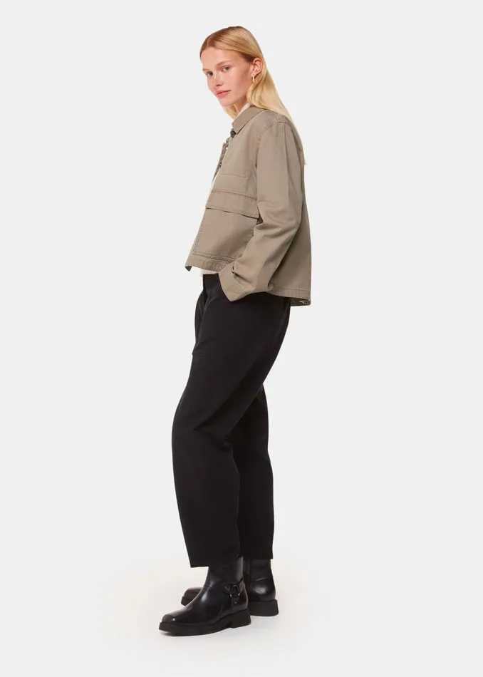 Women Coats and Jackets Whistles Taupe Marie Casual Jacket