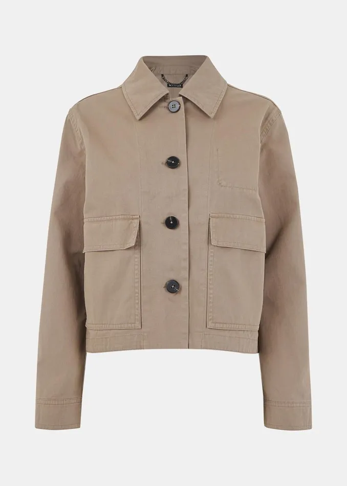 Women Coats and Jackets Whistles Taupe Marie Casual Jacket