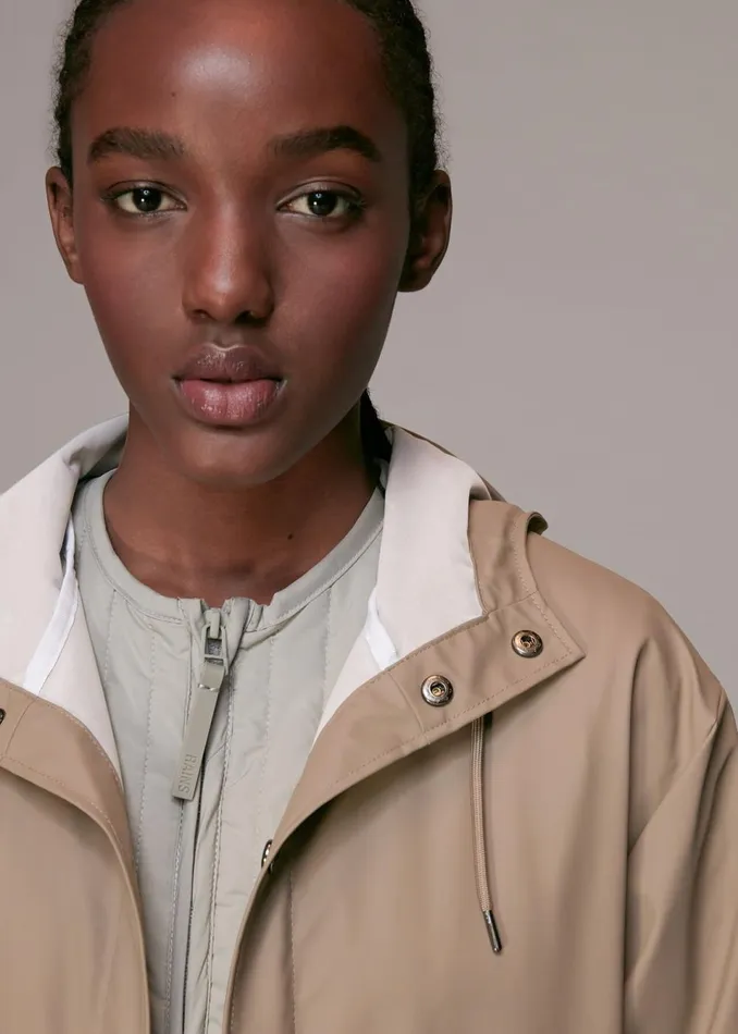 Women Coats and Jackets Whistles Taupe Rains Jacket