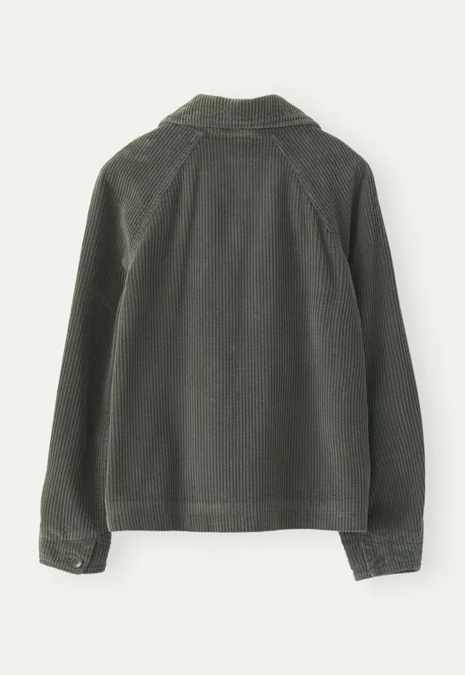 Women Cord Jacket Dark Sage Poetry Fashion Jackets and Coats