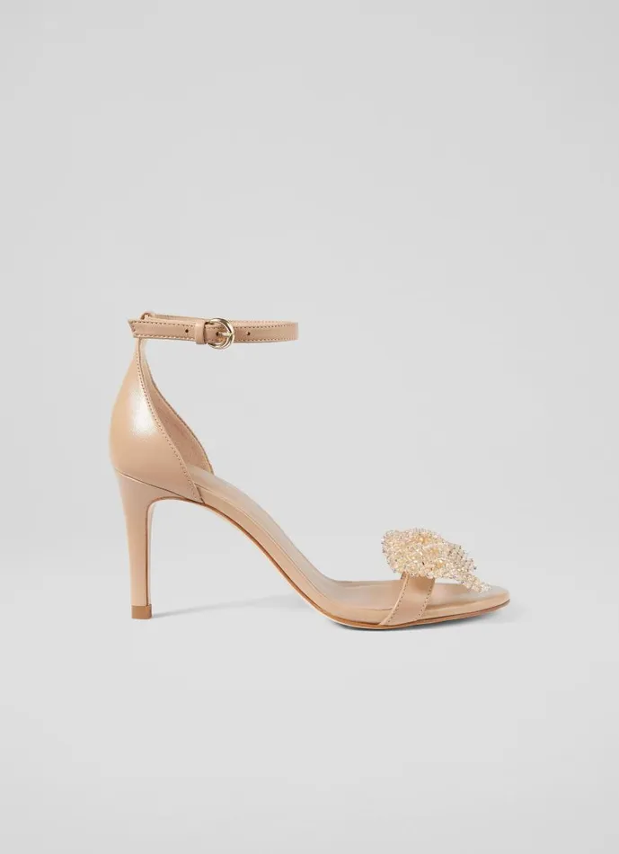 Women Cristabel Trench Sparkle Bow Sandal Trench LKBennett Sandals