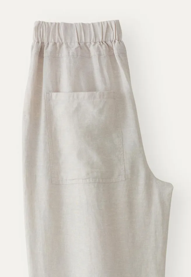 Women Cropped Pleated Trousers Ice Grey Poetry Fashion Trousers and Shorts