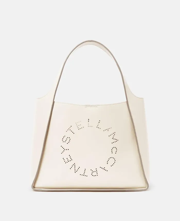 Women Crossbody Bags Stella McCartney Logo Crossbody Tote Bag White