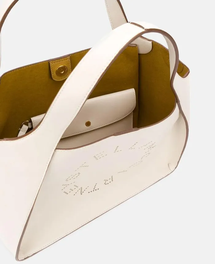 Women Crossbody Bags Stella McCartney Logo Crossbody Tote Bag White