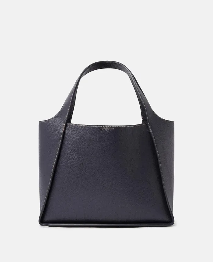 Women Crossbody Bags Stella McCartney Logo Grainy Alter Mat Crossbody Bag Indigo Moon