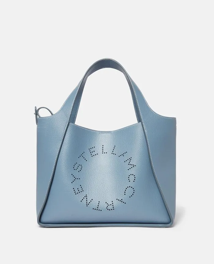 Women Crossbody Bags Stella McCartney Logo Grainy Alter Mat Crossbody Bag Sky Blue Women Crossbody Bags Stella McCartney Logo Grainy Alter Mat Crossbody Bag Sky Blue