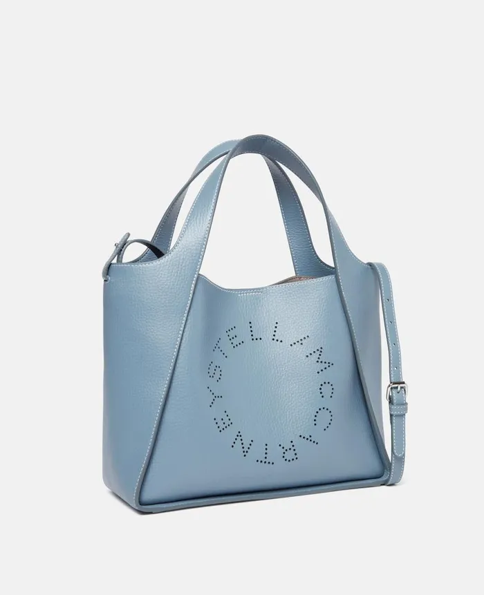 Women Crossbody Bags Stella McCartney Logo Grainy Alter Mat Crossbody Bag Sky Blue Women Crossbody Bags Stella McCartney Logo Grainy Alter Mat Crossbody Bag Sky Blue