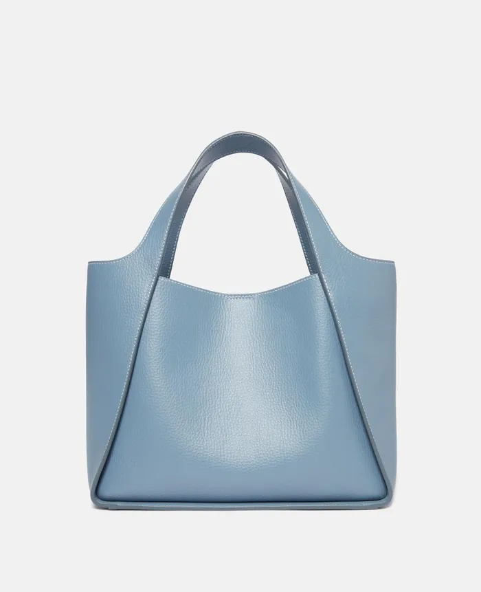 Women Crossbody Bags Stella McCartney Logo Grainy Alter Mat Crossbody Bag Sky Blue Women Crossbody Bags Stella McCartney Logo Grainy Alter Mat Crossbody Bag Sky Blue