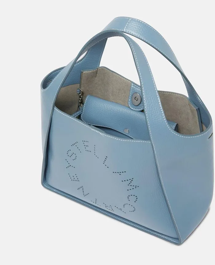 Women Crossbody Bags Stella McCartney Logo Grainy Alter Mat Crossbody Bag Sky Blue Women Crossbody Bags Stella McCartney Logo Grainy Alter Mat Crossbody Bag Sky Blue