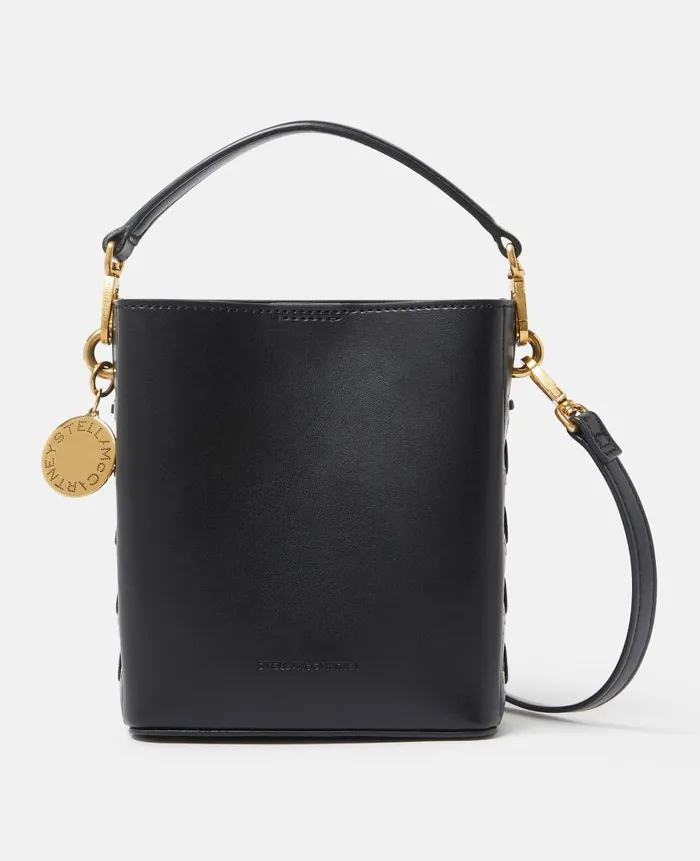 Women Crossbody Bags Stella McCartney Veuve Clicquot Woven Bucket Bag Midnight Black Women Crossbody Bags Stella McCartney Veuve Clicquot Woven Bucket Bag Midnight Black