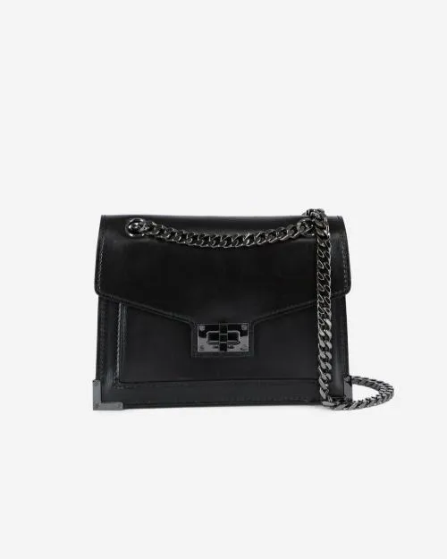 Women Crossbody Bags The Kooples Emily Small Bag In Smooth Black Leather Black Women Crossbody Bags The Kooples Emily Small Bag In Smooth Black Leather Black