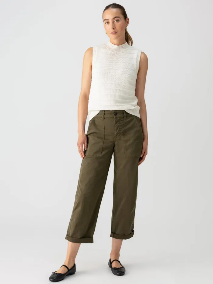 Women Cruiser Chino SemiHigh Rise Pant Burnt Olive Sanctuary Clothing Pants
