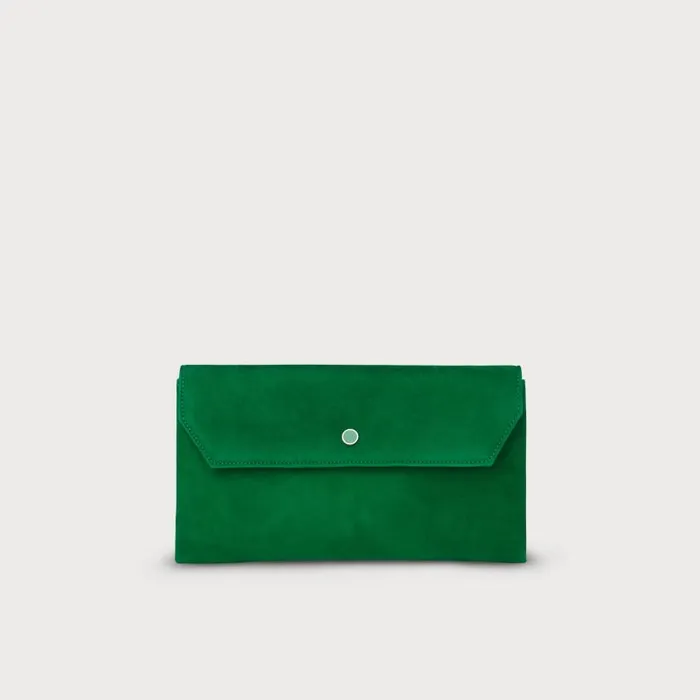 Women Dora Green Suede Envelope Clutch LKBennett Clutch Bags Women Dora Green Suede Envelope Clutch LKBennett Clutch Bags