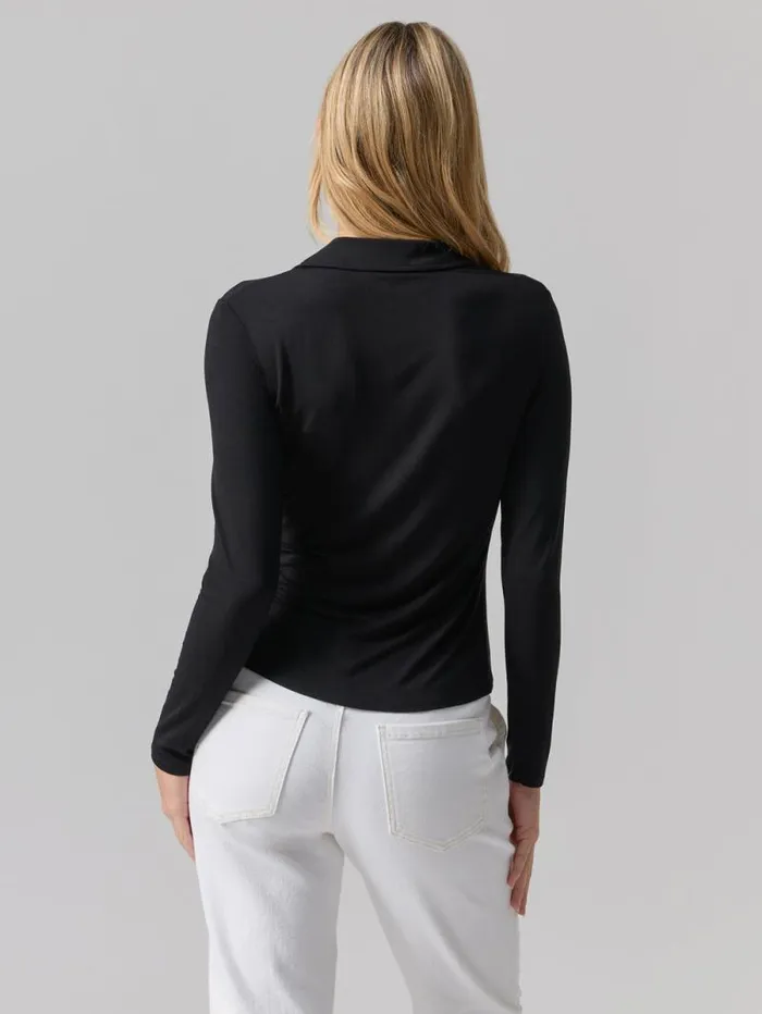 Women Dreamgirl Knit Button Up Top Black Sanctuary Clothing Tees and Tops