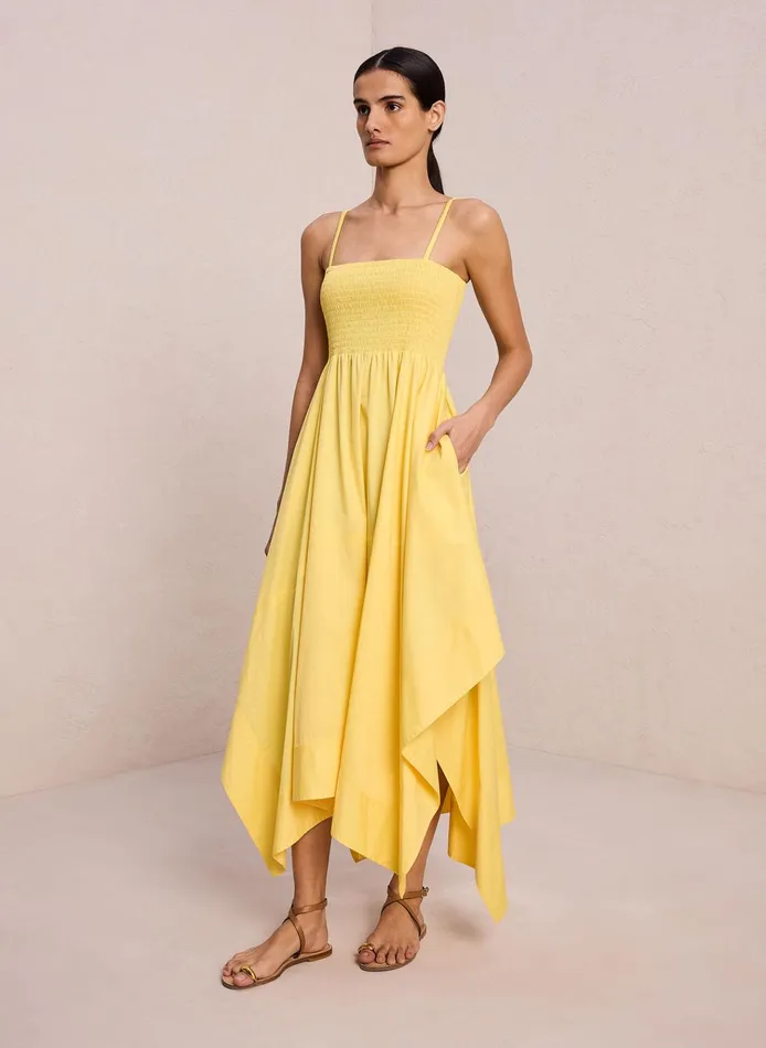 Women Dresses ALC Adriana Cotton Midi Dress Sunlit