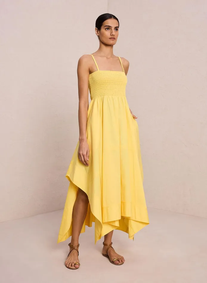 Women Dresses ALC Adriana Cotton Midi Dress Sunlit