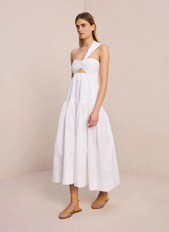Women Dresses ALC Aubrey Cotton Midi Dress White