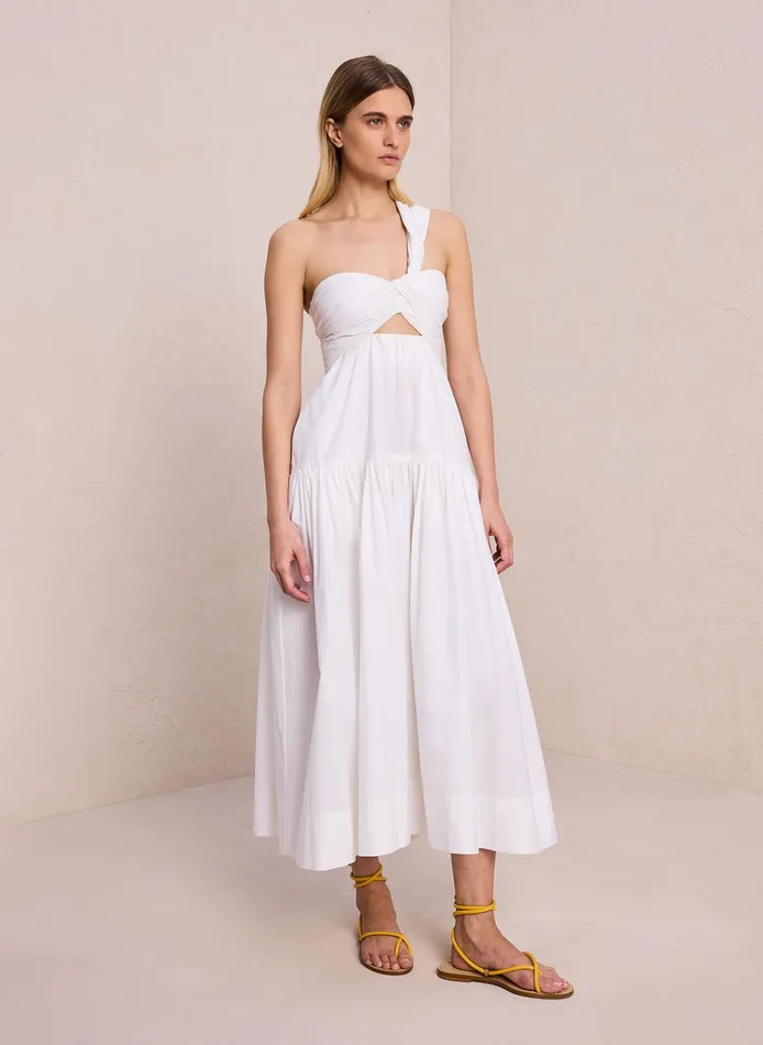 Women Dresses ALC Aubrey Cotton Midi Dress White