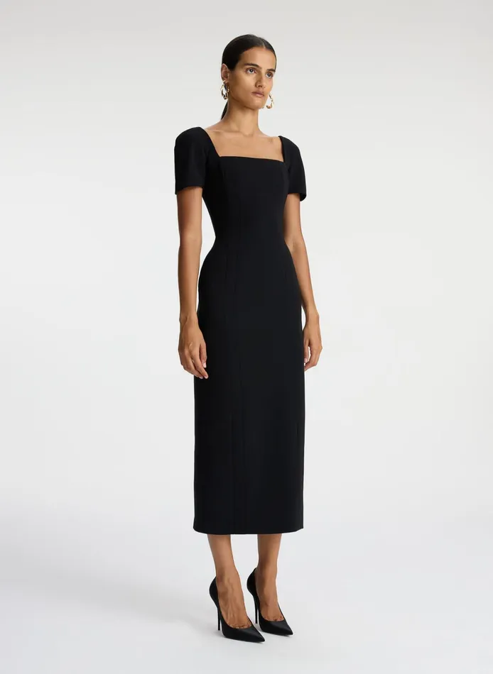 Women Dresses ALC Elvie Midi Dress Black