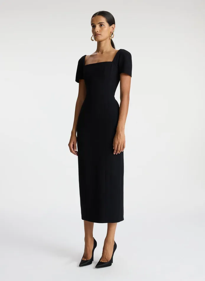 Women Dresses ALC Elvie Midi Dress Black