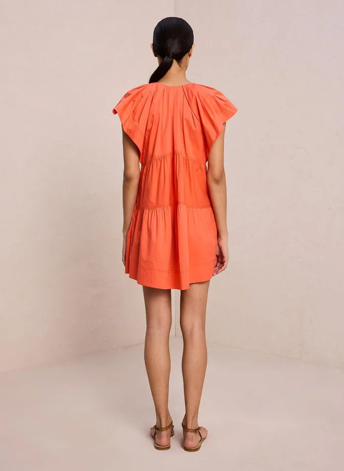 Women Dresses ALC Haley Cotton Mini Dress Spiced Coral
