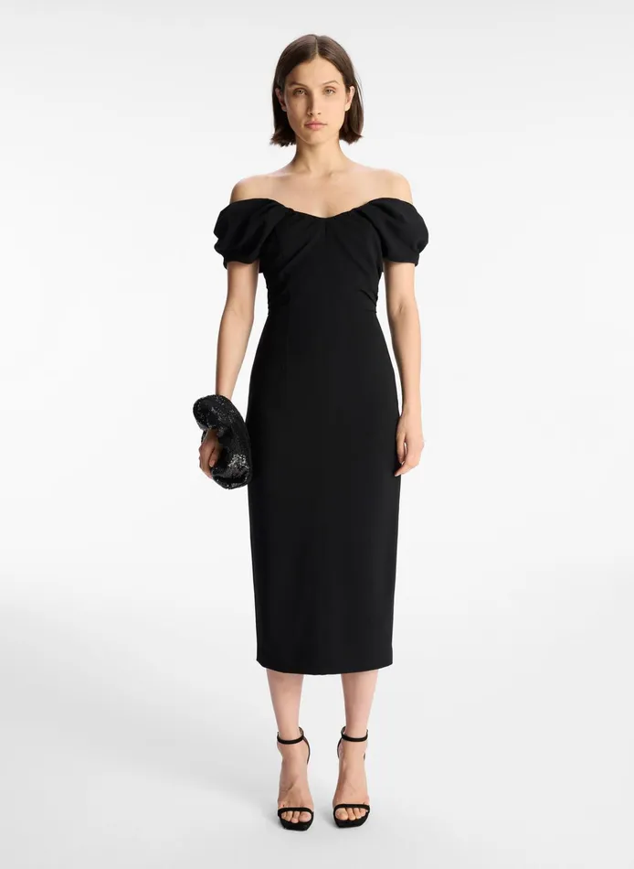 Women Dresses ALC Nora Midi Dress Black