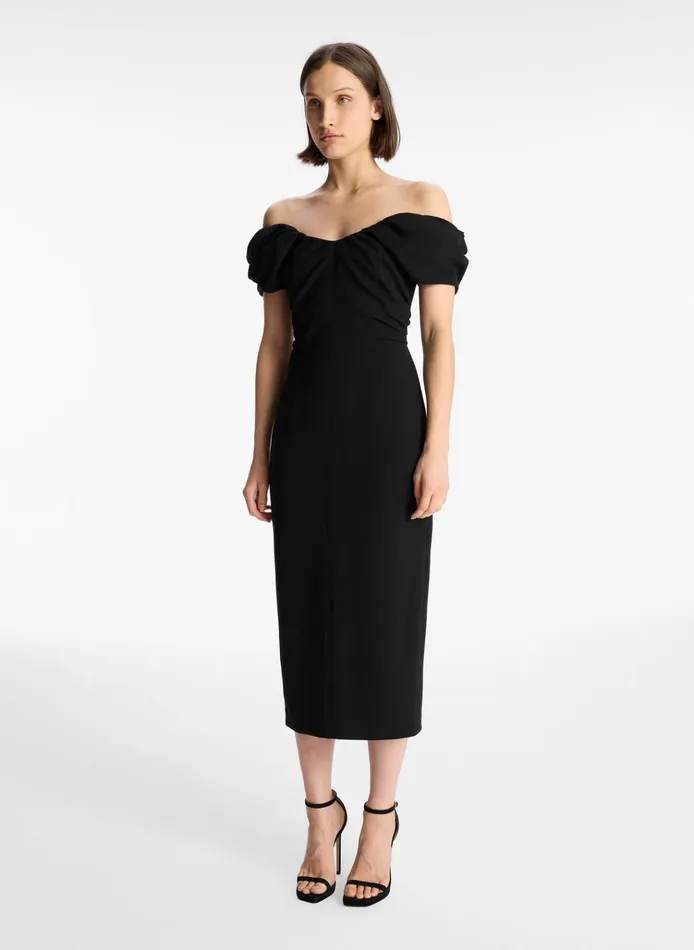Women Dresses ALC Nora Midi Dress Black