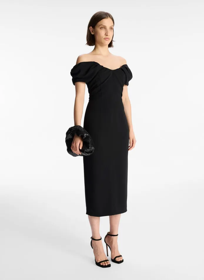 Women Dresses ALC Nora Midi Dress Black