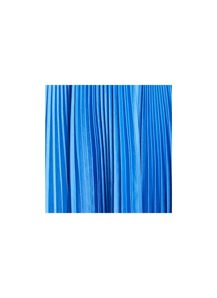 Women Dresses ALC Renzo Ii Satin Pleated Dress Blue Sea