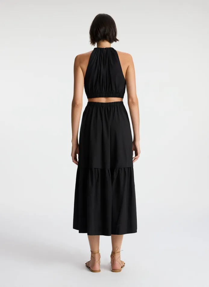 Women Dresses ALC Whitney Cotton Midi Dress Black