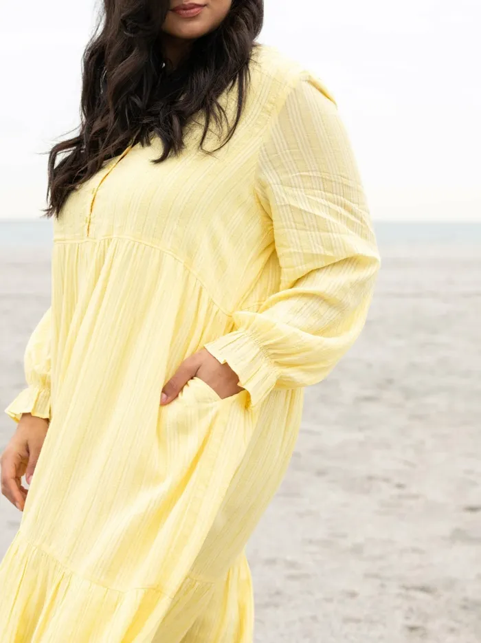 Women Dresses and Jumpsuits Able Jane Maxi Dress Pale Yellow