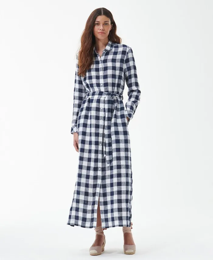 Women Dresses and Skirts Barbour Marine Maxi Dress Navy Check
