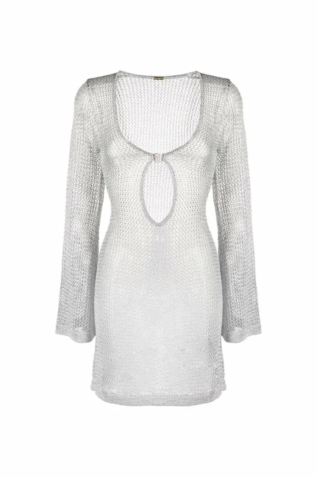 Women Dresses DODO BAR OR ETHAN MINI DRESS Silver