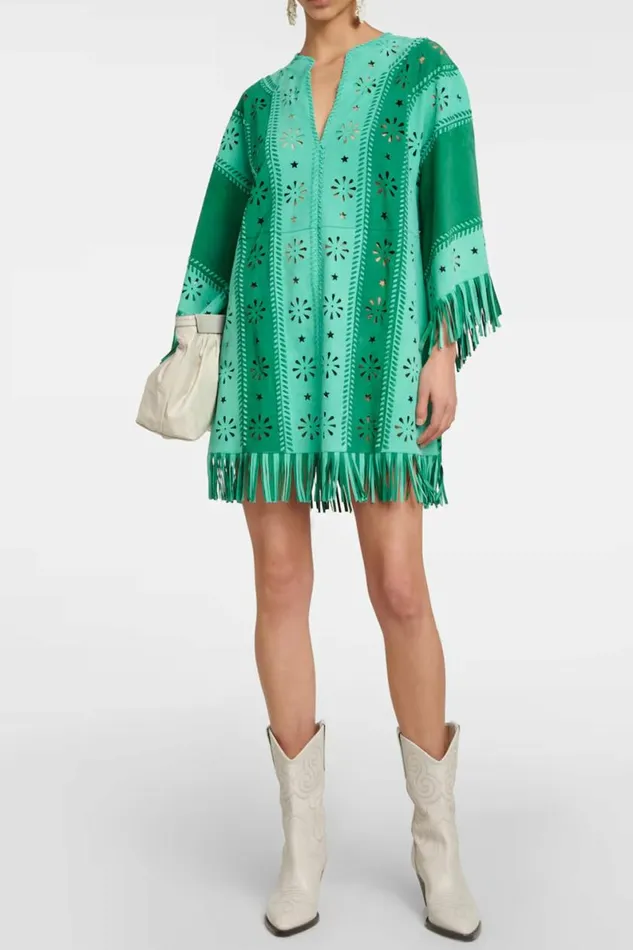 Women Dresses DODO BAR OR NUSHA DRESS Green