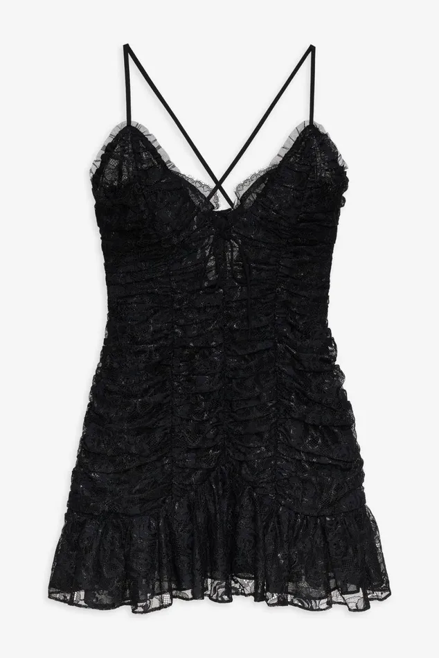 Women Dresses For Love and Lemons Bette Lace Mini Dress Black Women Dresses For Love and Lemons Bette Lace Mini Dress Black