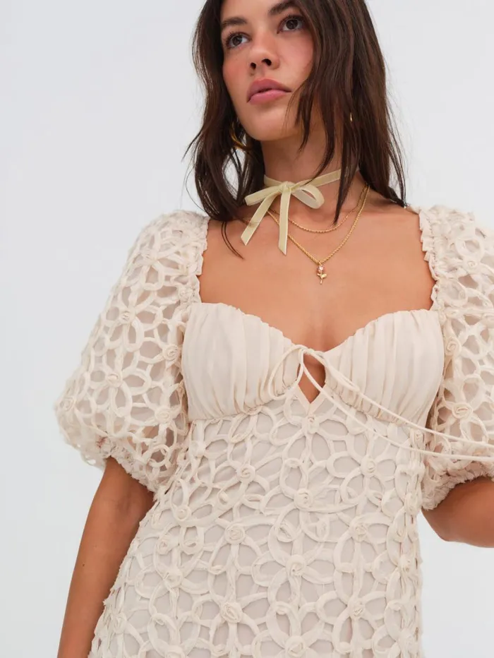 Women Dresses For Love and Lemons Brooke Midi Dress White Women Dresses For Love and Lemons Brooke Midi Dress White