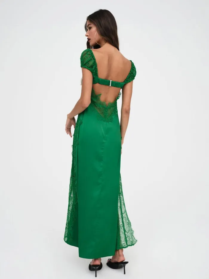 Women Dresses For Love and Lemons Casey Maxi Dress Green Women Dresses For Love and Lemons Casey Maxi Dress Green