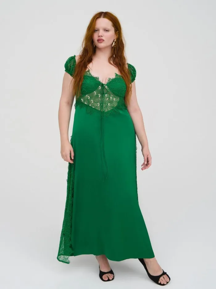 Women Dresses For Love and Lemons Casey Maxi Dress Green Women Dresses For Love and Lemons Casey Maxi Dress Green