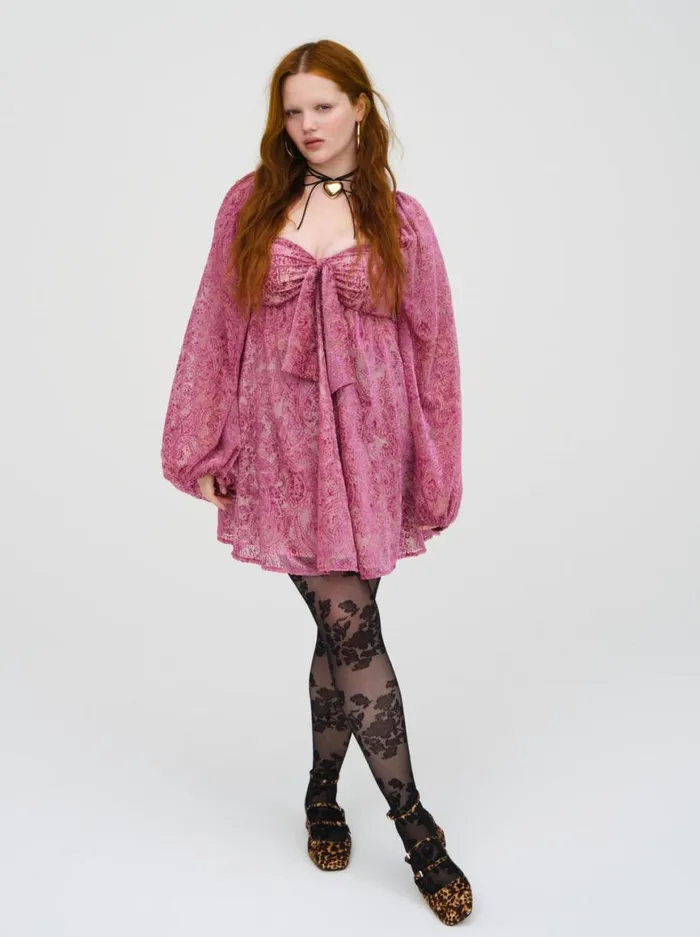 Women Dresses For Love and Lemons Francesca Mini Dress Purple Women Dresses For Love and Lemons Francesca Mini Dress Purple