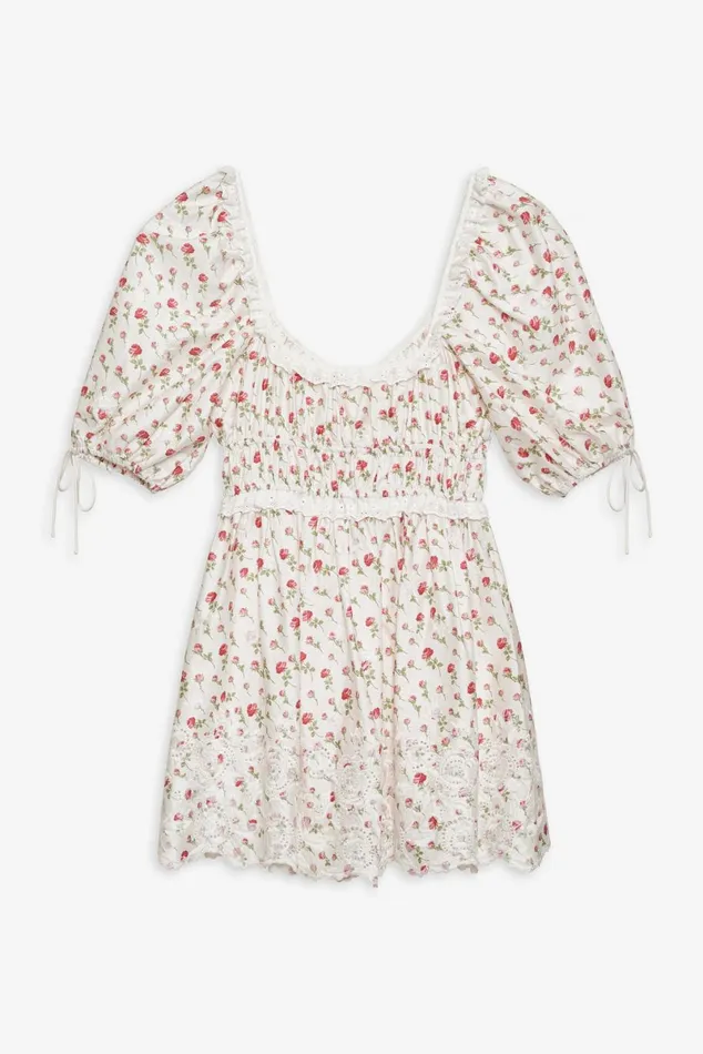 Women Dresses For Love and Lemons Jackson Mini Dress White Women Dresses For Love and Lemons Jackson Mini Dress White