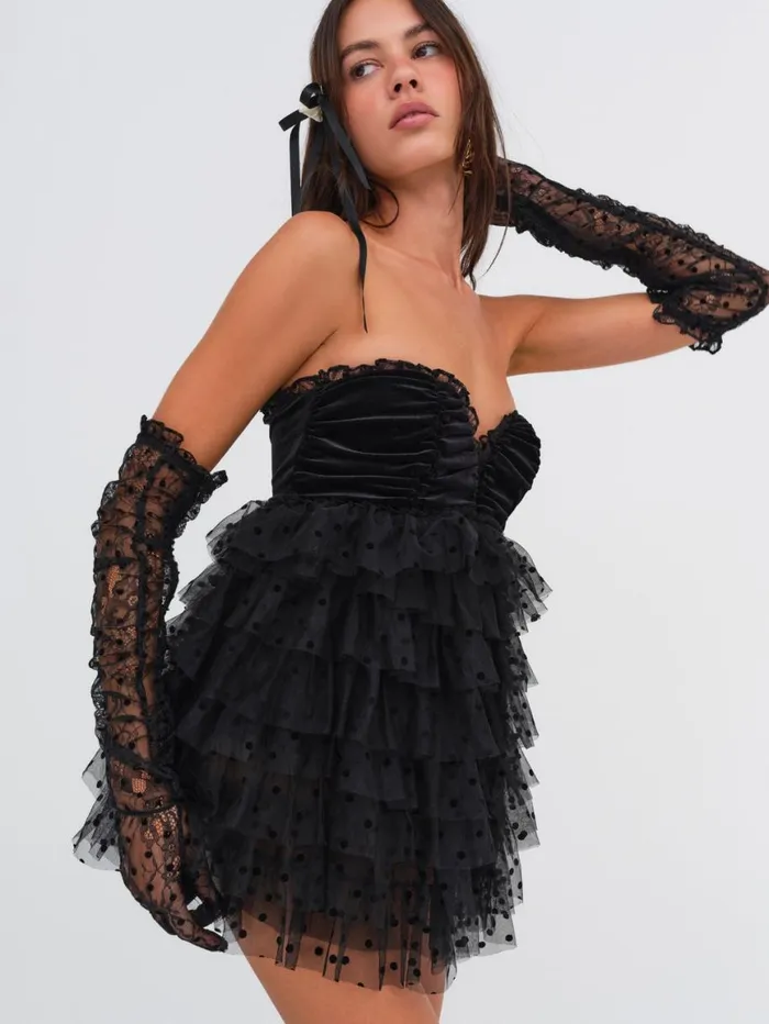 Women Dresses For Love and Lemons Jourdan Off The Shoulder Mini Dress Black Women Dresses For Love and Lemons Jourdan Off The Shoulder Mini Dress Black