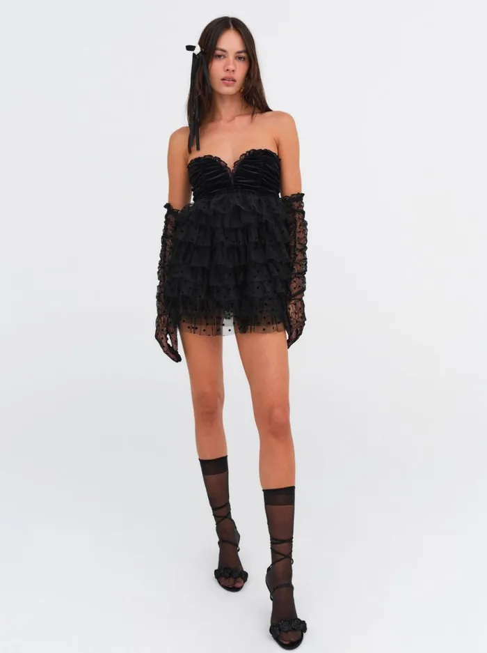 Women Dresses For Love and Lemons Jourdan Off The Shoulder Mini Dress Black Women Dresses For Love and Lemons Jourdan Off The Shoulder Mini Dress Black