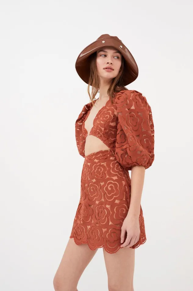 Women Dresses For Love and Lemons Letitia Mini Dress Red Women Dresses For Love and Lemons Letitia Mini Dress Red
