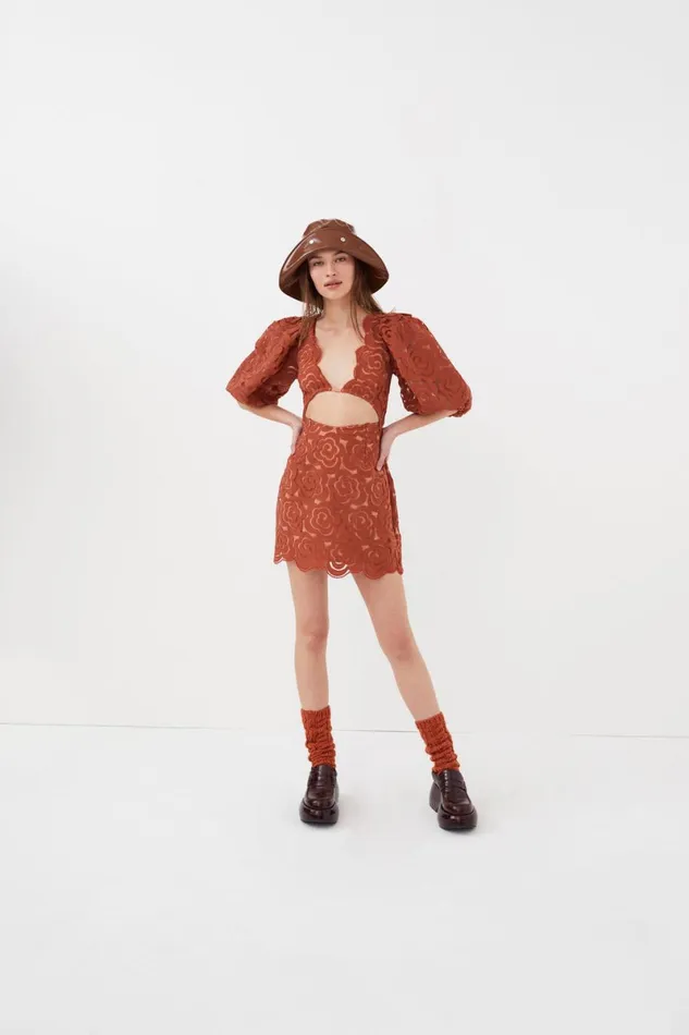 Women Dresses For Love and Lemons Letitia Mini Dress Red Women Dresses For Love and Lemons Letitia Mini Dress Red