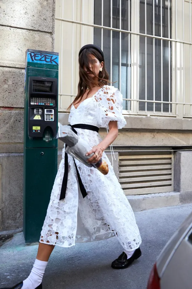 Women Dresses For Love and Lemons Marlene Midi Dress White Women Dresses For Love and Lemons Marlene Midi Dress White
