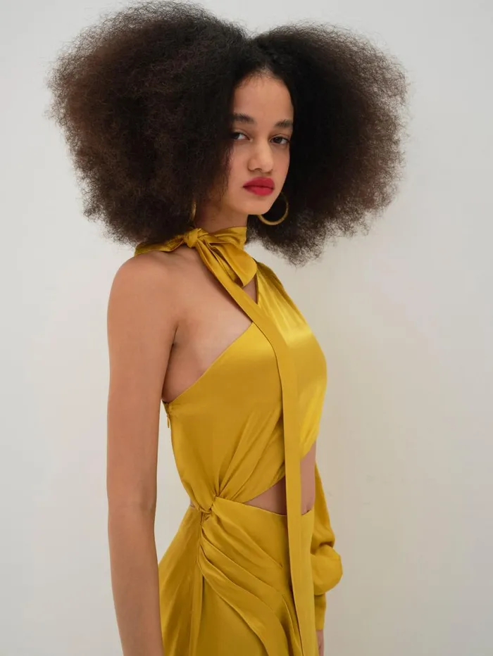 Women Dresses For Love and Lemons Mila Midi Dress Yellow Women Dresses For Love and Lemons Mila Midi Dress Yellow