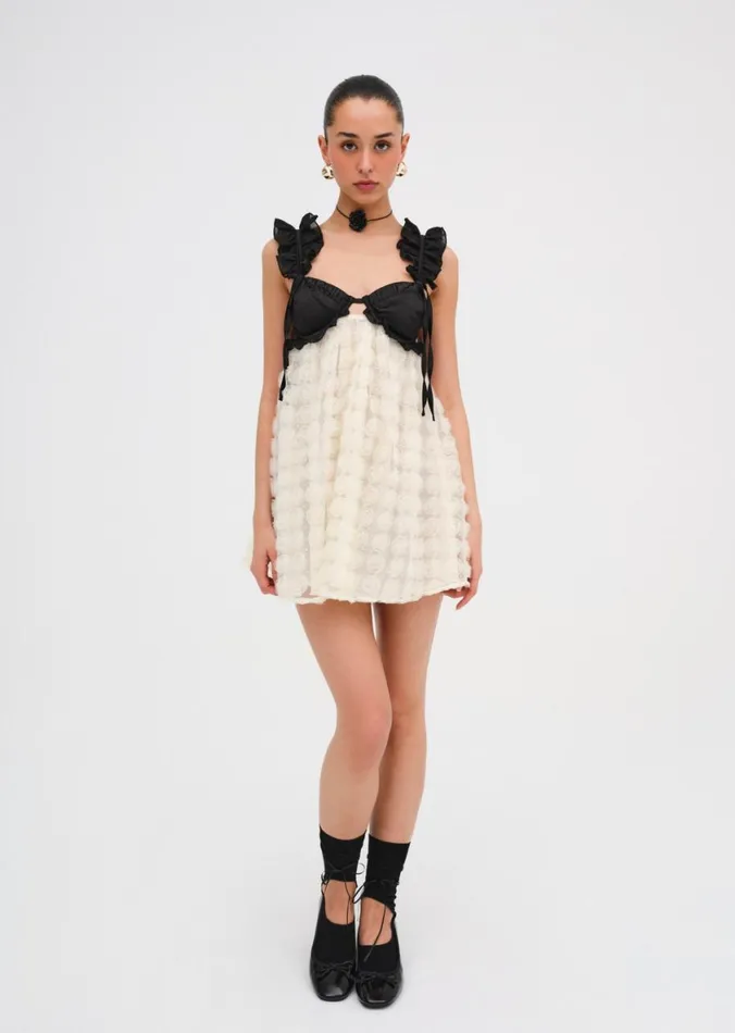 Women Dresses For Love and Lemons Poppy Mini Dress Ivory Women Dresses For Love and Lemons Poppy Mini Dress Ivory
