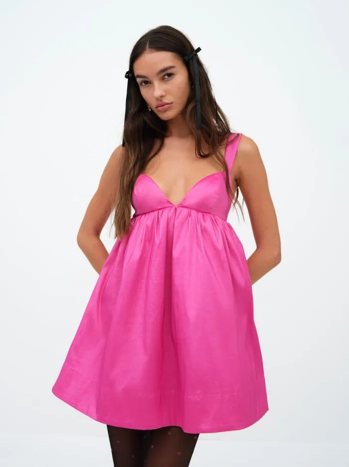 Women Dresses For Love and Lemons Selena Mini Dress Pink